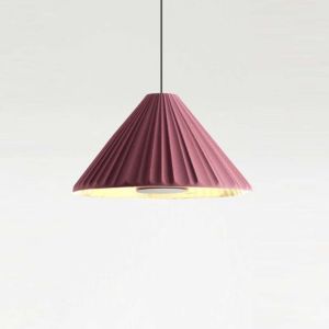 Marset PU-ERH 32 LED-Pendelleuchte-Bordeauxrot-Gold-mit LED (2700K) bei lampenonline.de